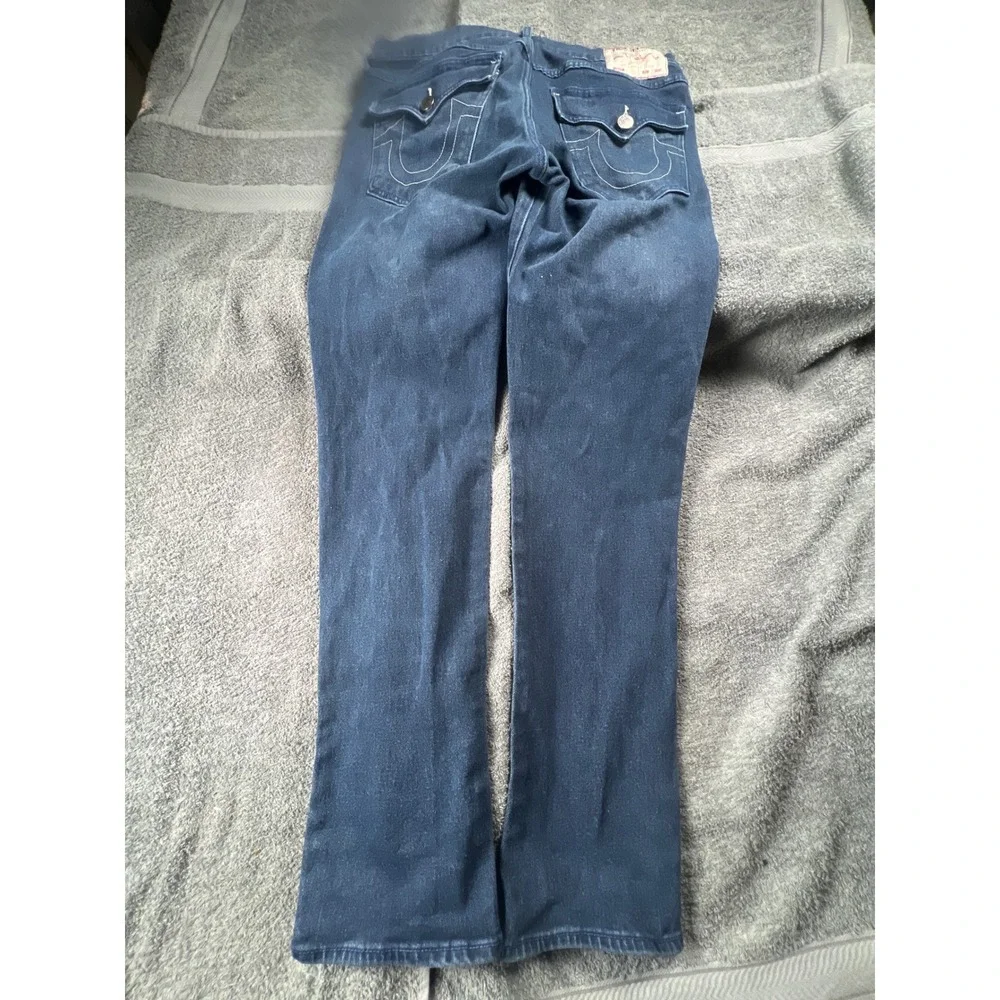 True Religion Rocco Relaxed‎ Skinny Jeans Dark Wash Mens Size 34